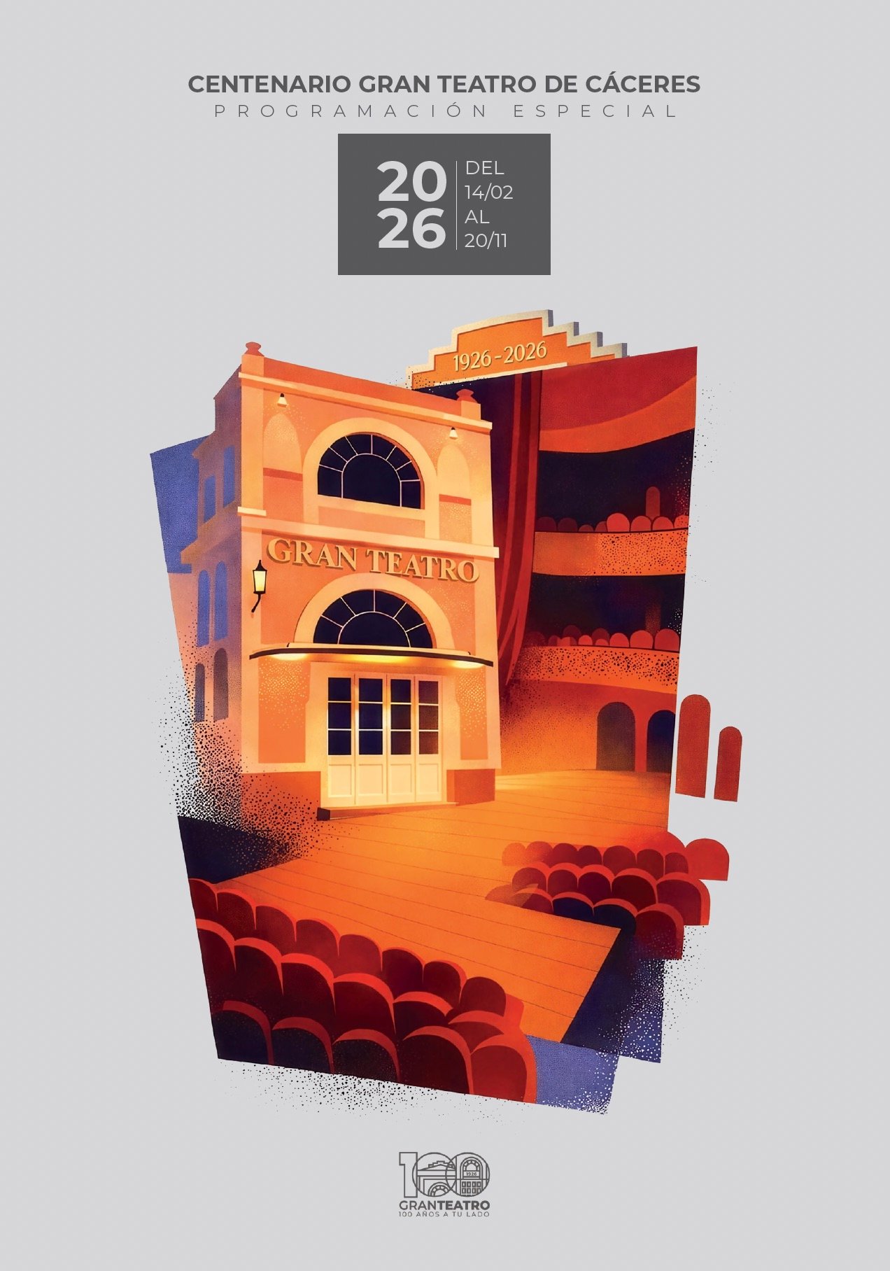 Un siglo en escena: el Gran Teatro de Cáceres presenta la programación de su Centenario